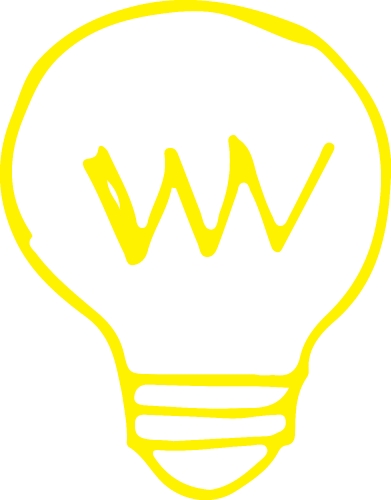 Drawing light bulb icon sign symbol design