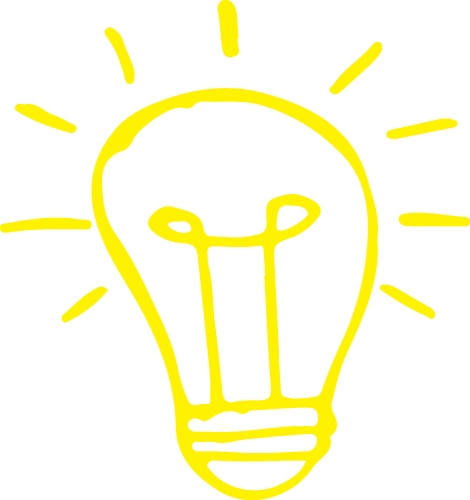 Drawing light bulb icon sign symbol design