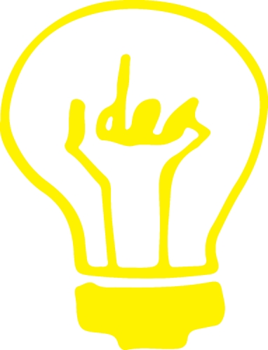 Drawing light bulb icon sign symbol design