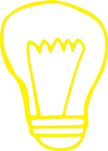 Drawing light bulb icon sign symbol design