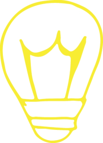 Drawing light bulb icon sign symbol design