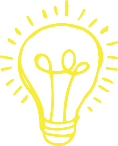 Drawing light bulb icon sign symbol design