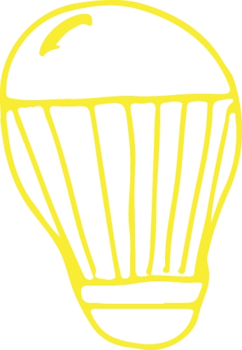 Drawing light bulb icon sign symbol design