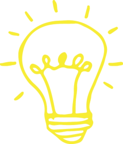 Drawing light bulb icon sign symbol design