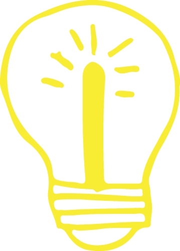 Drawing light bulb icon sign symbol design