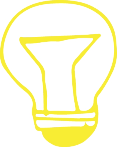 Drawing light bulb icon sign symbol design