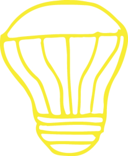 Drawing light bulb icon sign symbol design