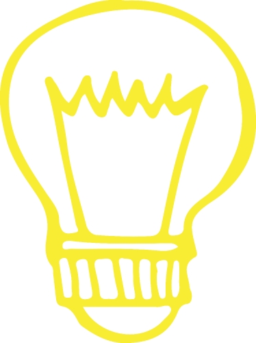 Drawing light bulb icon sign symbol design