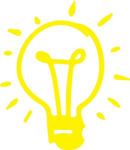 Drawing light bulb icon sign symbol design