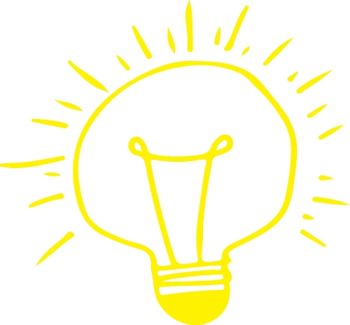 Drawing light bulb icon sign symbol design