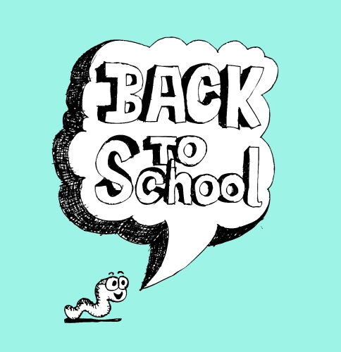 drawing school items Back to School illustration