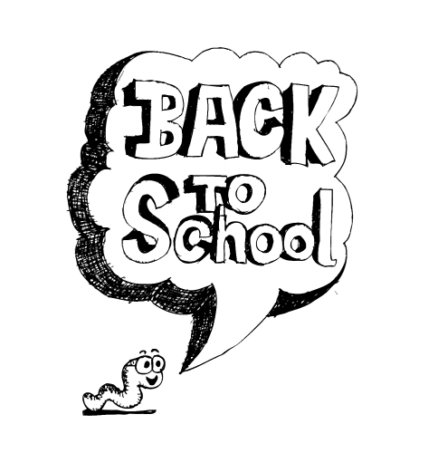 drawing school items Back to School illustration