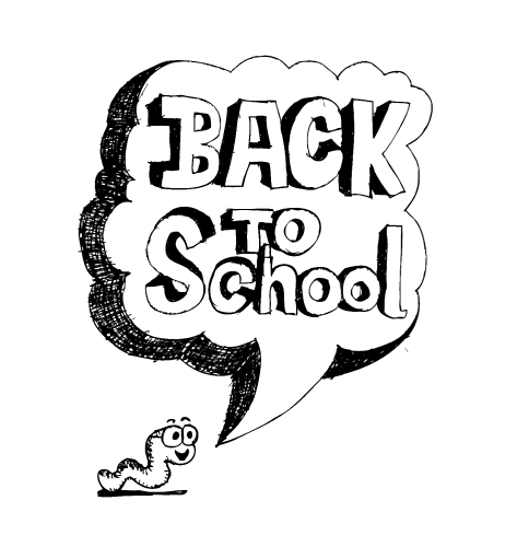 drawing school items Back to School illustration