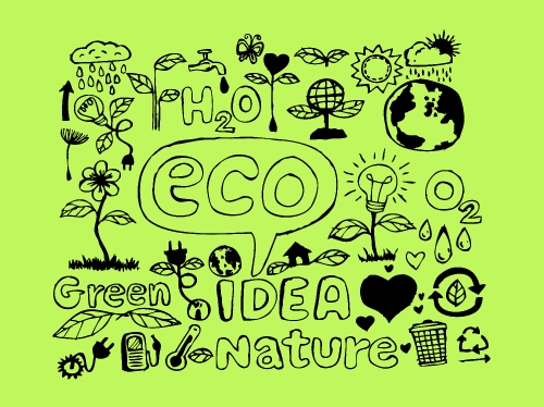 Eco Idea Sketch and Eco friendly Doodles