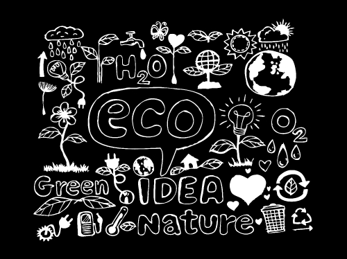 Eco Idea Sketch and Eco friendly Doodles