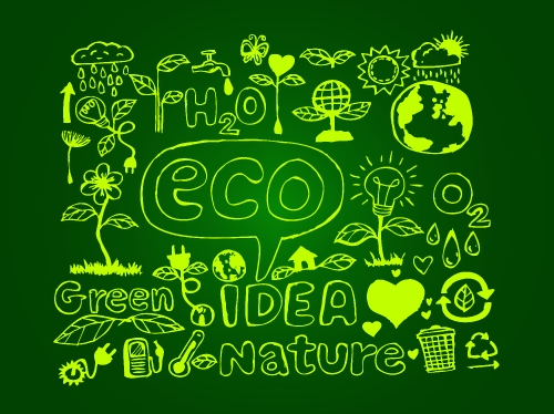 Eco Idea Sketch and Eco friendly Doodles