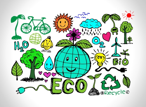 Eco Idea Sketch and Eco friendly Doodles