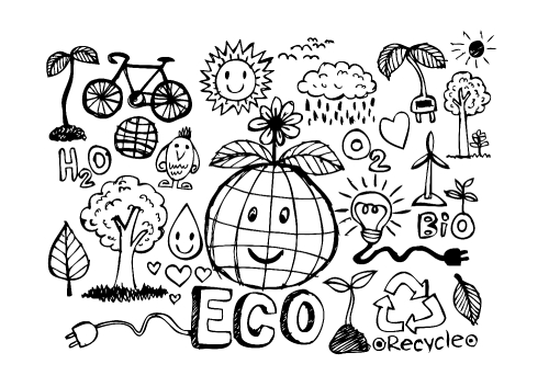 Eco Idea Sketch and Eco friendly Doodles