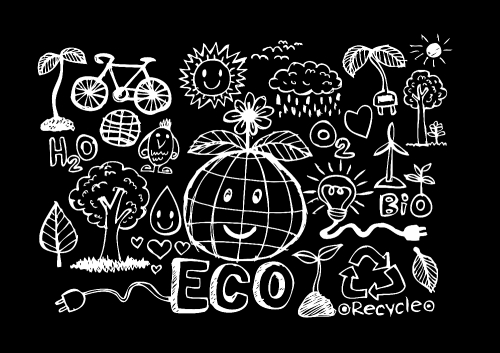 Eco Idea Sketch and Eco friendly Doodles