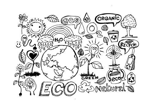 Eco Idea Sketch and Eco friendly Doodles