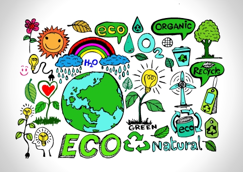 Eco Idea Sketch and Eco friendly Doodles