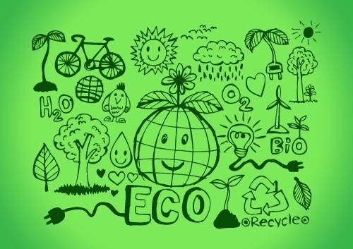 Eco Idea Sketch and Eco friendly Doodles