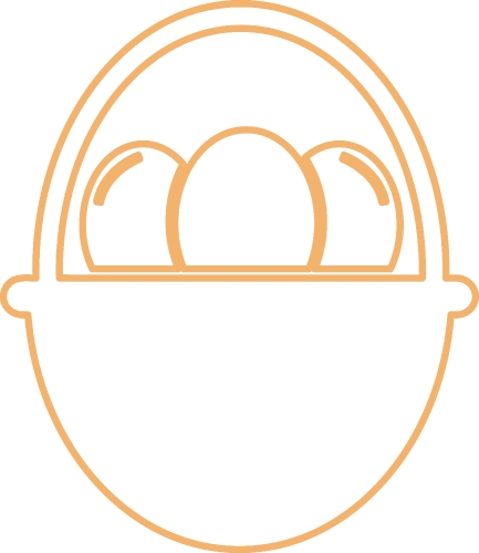 Egg icon sign symbol design