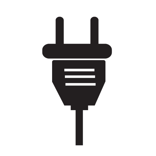 Electric plug icon