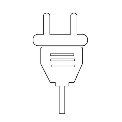 Electric plug icon