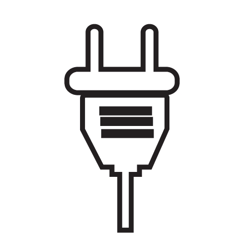 Electric plug icon