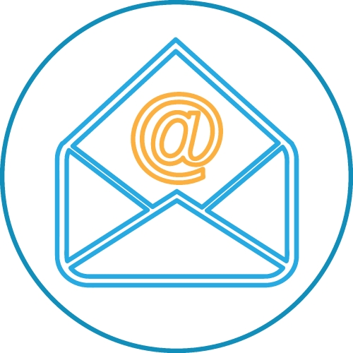 Email and mail icon sign symbol design