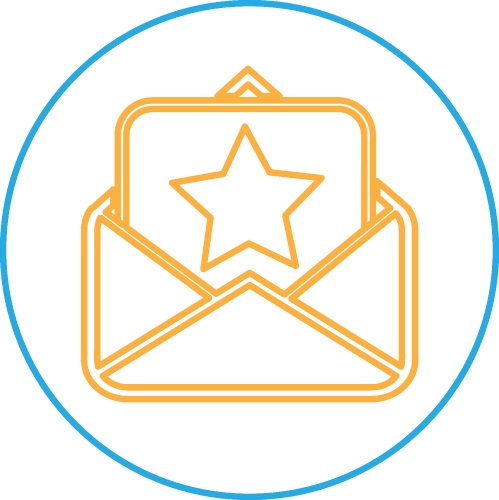 Email and mail icon sign symbol design