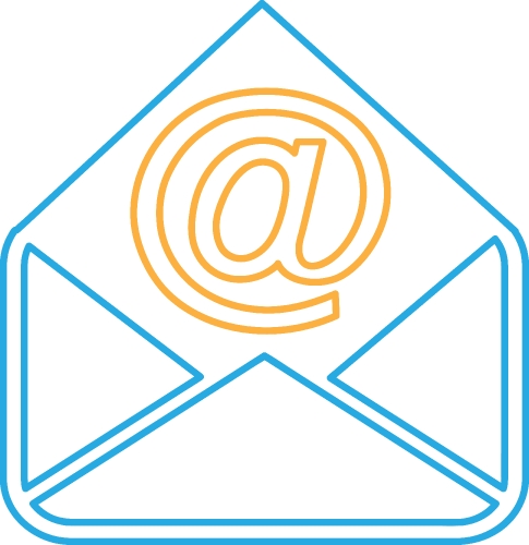 Email and mail icon sign symbol design