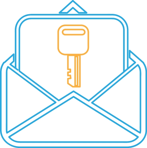 Email and mail icon sign symbol design