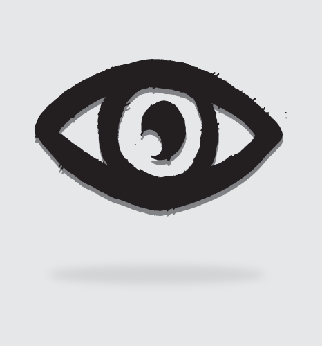 Eye icon character design