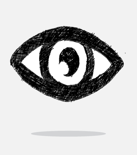 Eye icon character design