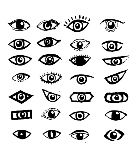 Eye icon character design