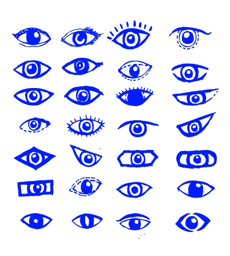 Eye icon character design