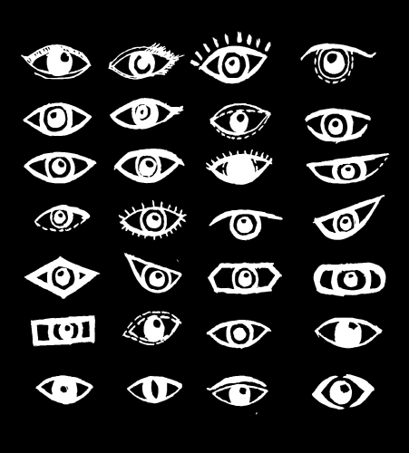 Eye icon character design