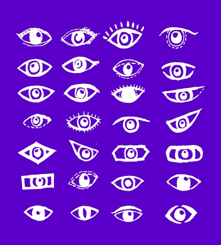 Eye icon character design