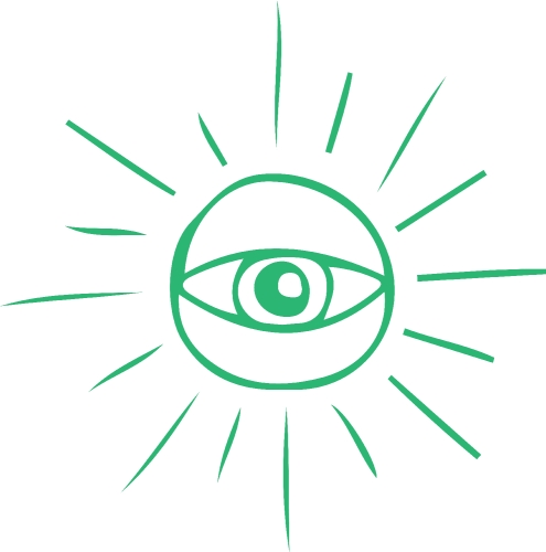 Eye icon sign design