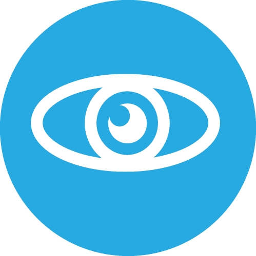 Eye icon sign symbol design