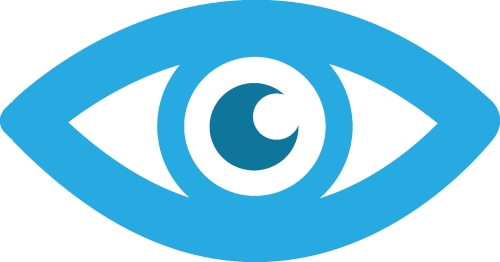 Eye icon sign symbol design