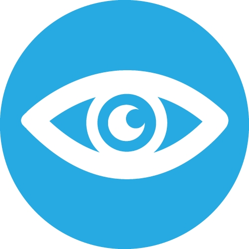 Eye icon sign symbol design