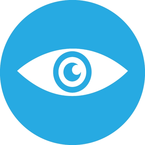 Eye icon sign symbol design