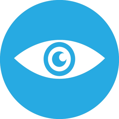 Eye icon sign symbol design