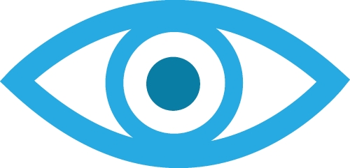 Eye icon sign symbol design