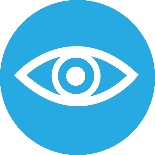 Eye icon sign symbol design