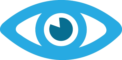 Eye icon sign symbol design