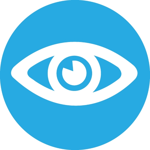 Eye icon sign symbol design